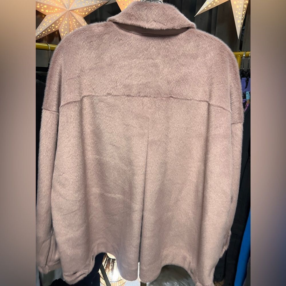 Free People We the Free Cozy Opal Swing Jacket in Pink NWOT - Picture 4 of 7